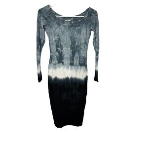 Pre-Owned Hard Tail Blue Size XS Knee Length Long Sleeve Dress